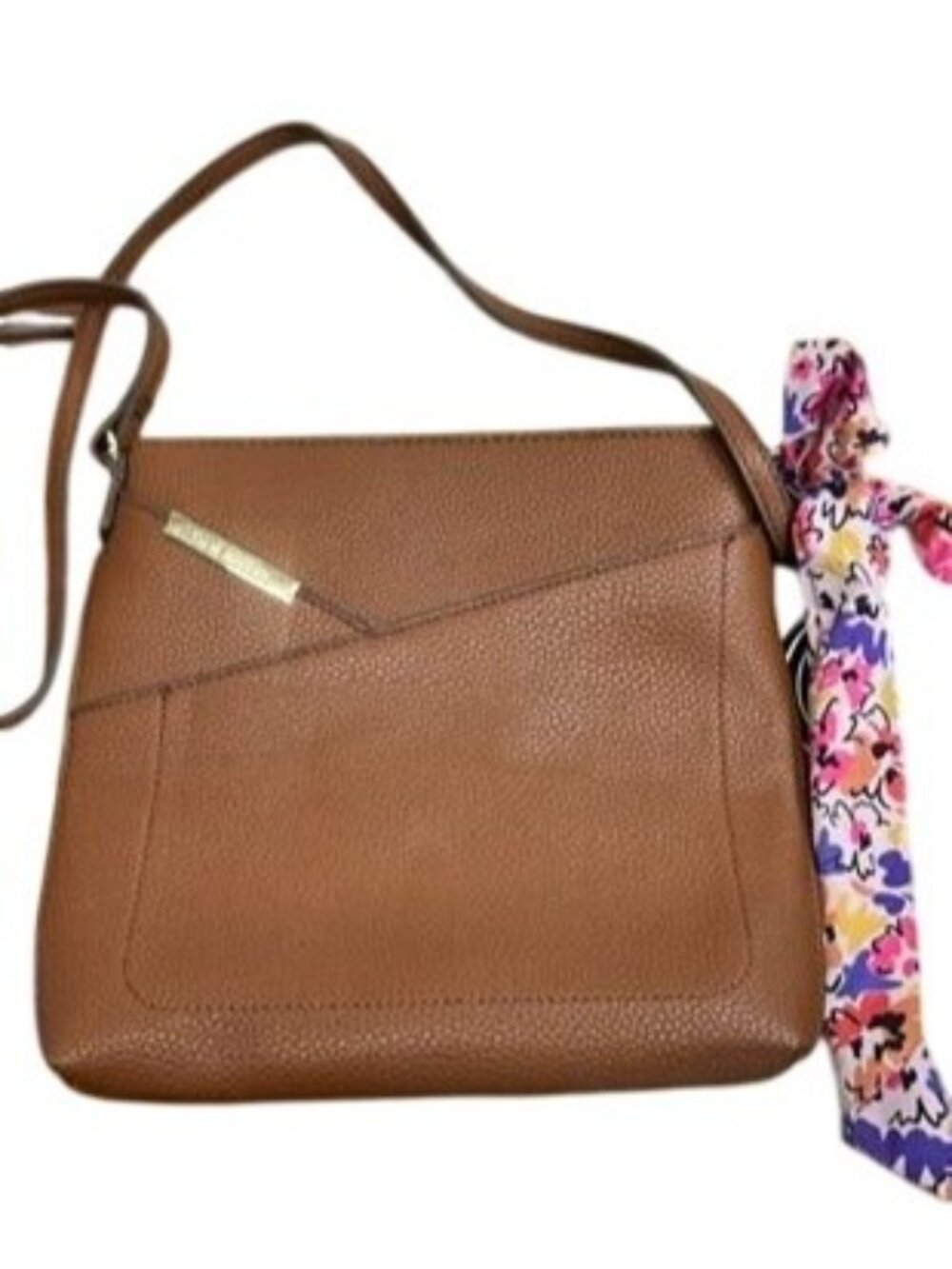 Steve Madden crossbody bag, pebbled texture, signature metal logo plate
